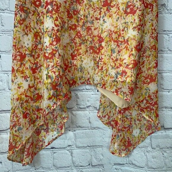 BCBGeneration Womens’ Yellow Red Floral Sundress Dress Size XXS - Picture 4 of 8